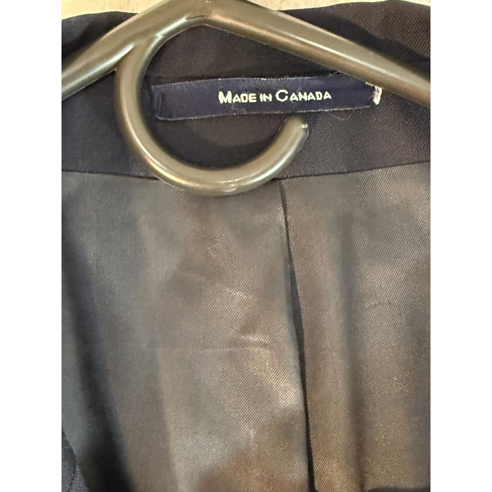 Chaps Ralph Lauren Mens Navy Blue Pure Wool Blazer Gold Crest Buttons  NO TAG - Picture 5 of 10